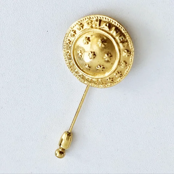 Chanel Vintage Gold-plated Pin Brooch - Picture 3 of 5